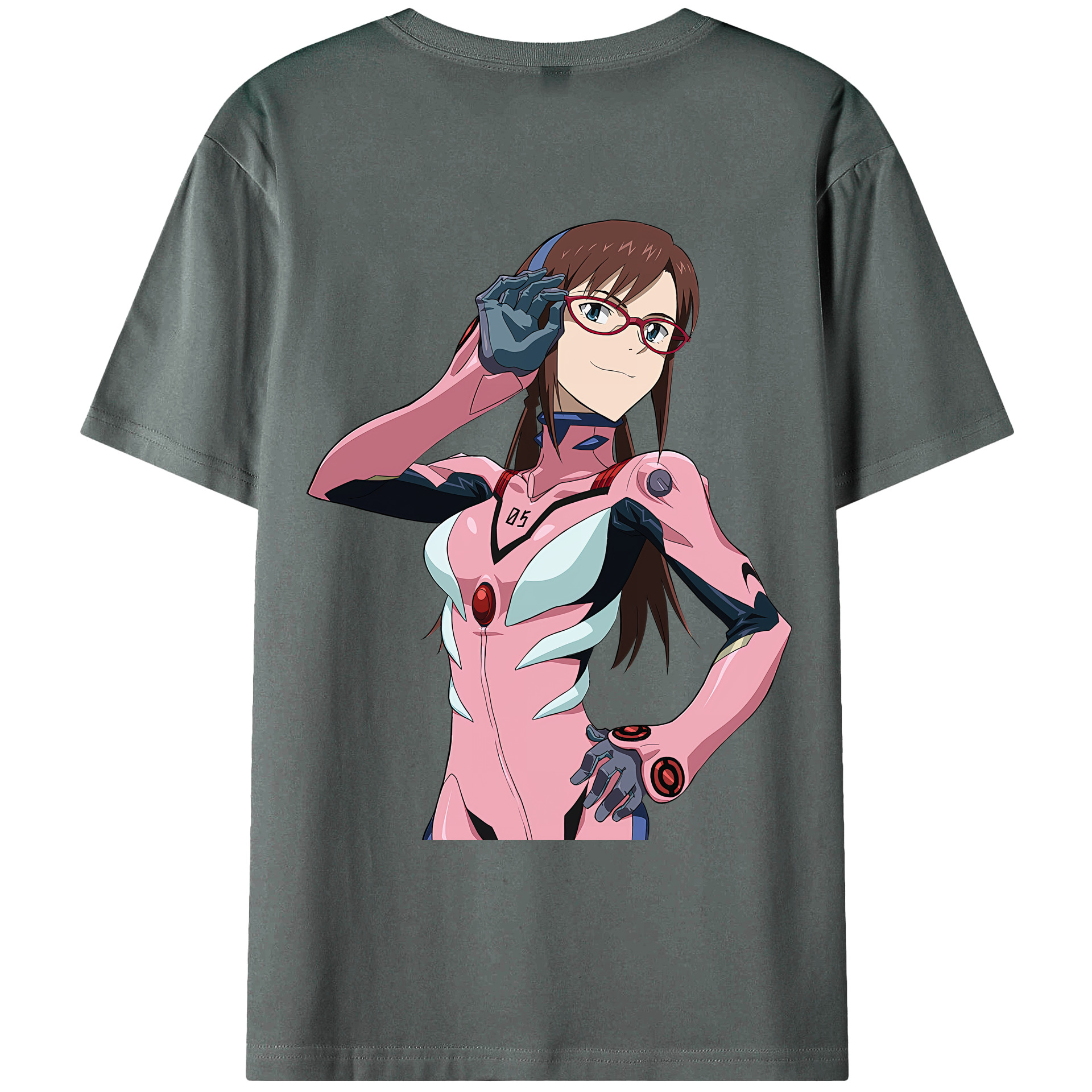 （画像用） EVA 新世紀エヴァンゲリオン 綿100％ メンズ半袖Tシャツ（バックプリント） 通気性